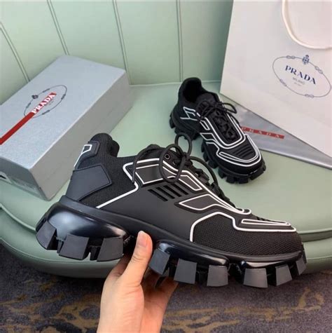 white prada cloudbust thunder|Prada black cloudbust thunder sneakers.